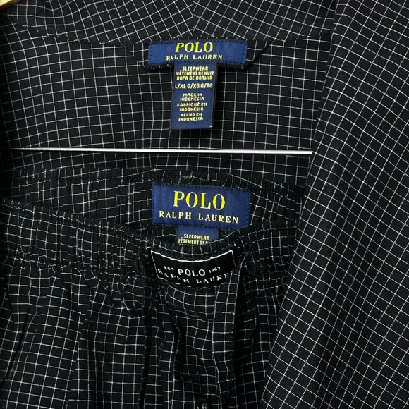 Polo Ralph Lauren Matching Grid Pattern Pajama Set - Picture 7 of 13